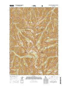Sleeping Deer Mountain Idaho Current topographic map, 1:24000 scale, 7.5 X 7.5 Minute, Year 2013