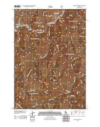 Sliderock Ridge Idaho Historical topographic map, 1:24000 scale, 7.5 X 7.5 Minute, Year 2011