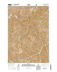 Sliderock Ridge Idaho Current topographic map, 1:24000 scale, 7.5 X 7.5 Minute, Year 2013