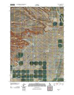 Small Idaho Historical topographic map, 1:24000 scale, 7.5 X 7.5 Minute, Year 2010