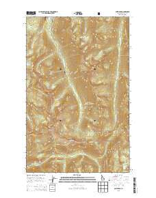 Smith Peak Idaho Current topographic map, 1:24000 scale, 7.5 X 7.5 Minute, Year 2013