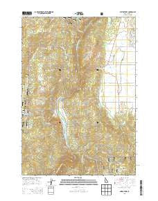 Smiths Ferry Idaho Current topographic map, 1:24000 scale, 7.5 X 7.5 Minute, Year 2013