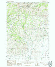 Smoky Dome Idaho Historical topographic map, 1:24000 scale, 7.5 X 7.5 Minute, Year 1986