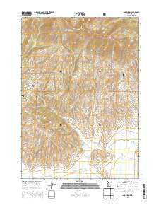 Smoky Dome Idaho Current topographic map, 1:24000 scale, 7.5 X 7.5 Minute, Year 2013