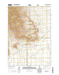 Snaky Canyon Idaho Current topographic map, 1:24000 scale, 7.5 X 7.5 Minute, Year 2013