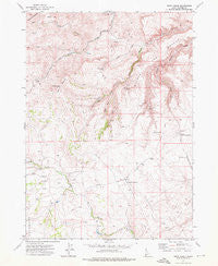 Snow Creek Idaho Historical topographic map, 1:24000 scale, 7.5 X 7.5 Minute, Year 1972