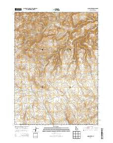Snow Creek Idaho Current topographic map, 1:24000 scale, 7.5 X 7.5 Minute, Year 2013