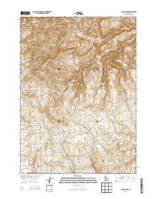 Snow Creek Idaho Current topographic map, 1:24000 scale, 7.5 X 7.5 Minute, Year 2013