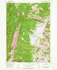 Snowdrift Mountain Idaho Historical topographic map, 1:24000 scale, 7.5 X 7.5 Minute, Year 1949