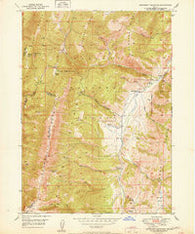 Snowdrift Mountain Idaho Historical topographic map, 1:24000 scale, 7.5 X 7.5 Minute, Year 1951