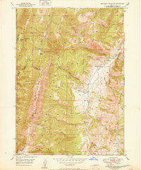 Snowdrift Mountain Idaho Historical topographic map, 1:24000 scale, 7.5 X 7.5 Minute, Year 1951