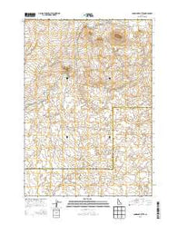 Snowshoe Butte Idaho Current topographic map, 1:24000 scale, 7.5 X 7.5 Minute, Year 2013