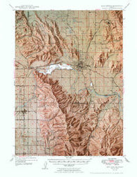 Soda Springs Idaho Historical topographic map, 1:62500 scale, 15 X 15 Minute, Year 1949