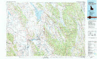 Soda Springs Idaho Historical topographic map, 1:100000 scale, 30 X 60 Minute, Year 1982