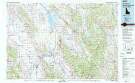 Soda Springs Idaho Historical topographic map, 1:100000 scale, 30 X 60 Minute, Year 1982