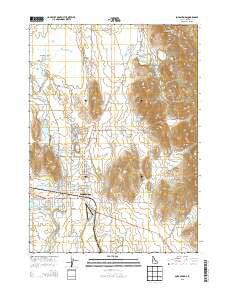 Soda Springs Idaho Current topographic map, 1:24000 scale, 7.5 X 7.5 Minute, Year 2013