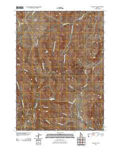 Soldier Cap Idaho Historical topographic map, 1:24000 scale, 7.5 X 7.5 Minute, Year 2010