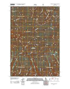 Sourdough Peak Idaho Historical topographic map, 1:24000 scale, 7.5 X 7.5 Minute, Year 2011