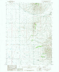 South Chapin Mountain Idaho Historical topographic map, 1:24000 scale, 7.5 X 7.5 Minute, Year 1985