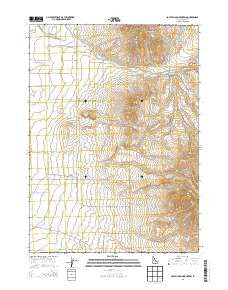 South Chapin Mountain Idaho Current topographic map, 1:24000 scale, 7.5 X 7.5 Minute, Year 2013