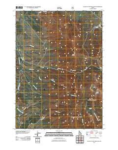 South Putnam Mountain Idaho Historical topographic map, 1:24000 scale, 7.5 X 7.5 Minute, Year 2011