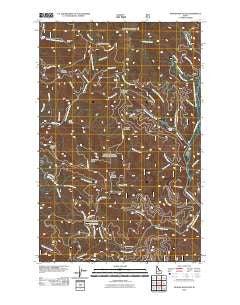 Spades Mountain Idaho Historical topographic map, 1:24000 scale, 7.5 X 7.5 Minute, Year 2011