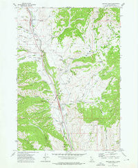 Spencer North Idaho Historical topographic map, 1:24000 scale, 7.5 X 7.5 Minute, Year 1972
