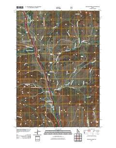 Spencer North Idaho Historical topographic map, 1:24000 scale, 7.5 X 7.5 Minute, Year 2011