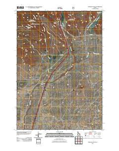 Spencer South Idaho Historical topographic map, 1:24000 scale, 7.5 X 7.5 Minute, Year 2011