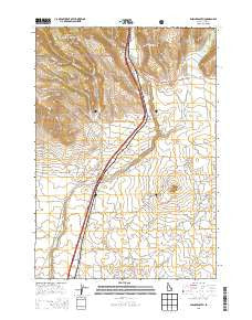 Spencer South Idaho Current topographic map, 1:24000 scale, 7.5 X 7.5 Minute, Year 2013