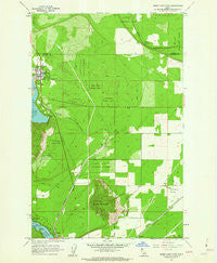 Spirit Lake East Idaho Historical topographic map, 1:24000 scale, 7.5 X 7.5 Minute, Year 1961