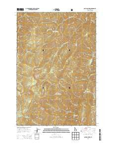 Spot Mountain Idaho Current topographic map, 1:24000 scale, 7.5 X 7.5 Minute, Year 2013