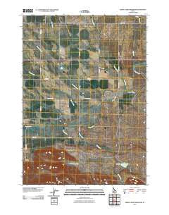 Spring Creek Reservoir Idaho Historical topographic map, 1:24000 scale, 7.5 X 7.5 Minute, Year 2010