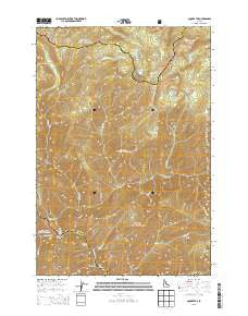 Square Top Idaho Current topographic map, 1:24000 scale, 7.5 X 7.5 Minute, Year 2013