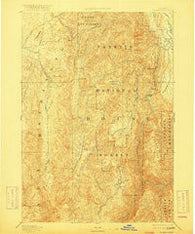 Squaw Creek Idaho Historical topographic map, 1:125000 scale, 30 X 30 Minute, Year 1894