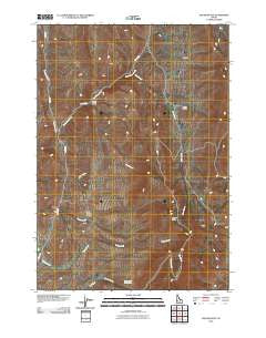 Squaw Butte Idaho Historical topographic map, 1:24000 scale, 7.5 X 7.5 Minute, Year 2010