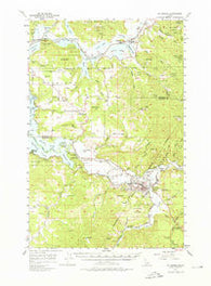 St. Maries Idaho Historical topographic map, 1:62500 scale, 15 X 15 Minute, Year 1957