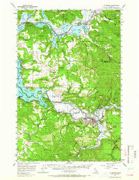 St. Maries Idaho Historical topographic map, 1:62500 scale, 15 X 15 Minute, Year 1957
