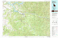 St Maries Idaho Historical topographic map, 1:100000 scale, 30 X 60 Minute, Year 1981