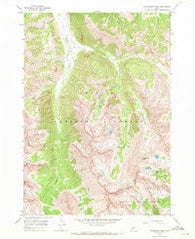 Standhope Peak Idaho Historical topographic map, 1:24000 scale, 7.5 X 7.5 Minute, Year 1967