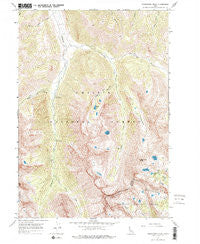 Standhope Peak Idaho Historical topographic map, 1:24000 scale, 7.5 X 7.5 Minute, Year 1967
