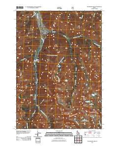 Standhope Peak Idaho Historical topographic map, 1:24000 scale, 7.5 X 7.5 Minute, Year 2011