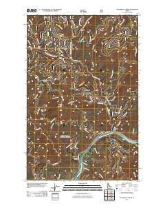 Steamboat Creek Idaho Historical topographic map, 1:24000 scale, 7.5 X 7.5 Minute, Year 2011