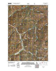 Stibnite Idaho Historical topographic map, 1:24000 scale, 7.5 X 7.5 Minute, Year 2011