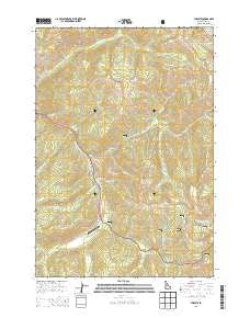 Stibnite Idaho Current topographic map, 1:24000 scale, 7.5 X 7.5 Minute, Year 2013
