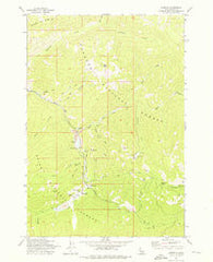Stibnite Idaho Historical topographic map, 1:24000 scale, 7.5 X 7.5 Minute, Year 1973