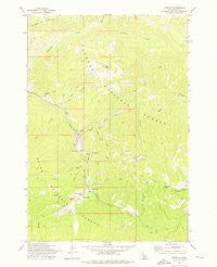 Stibnite Idaho Historical topographic map, 1:24000 scale, 7.5 X 7.5 Minute, Year 1973