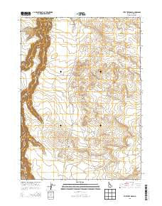 Stiff Tree Draw Idaho Current topographic map, 1:24000 scale, 7.5 X 7.5 Minute, Year 2013
