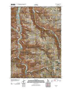 Stites Idaho Historical topographic map, 1:24000 scale, 7.5 X 7.5 Minute, Year 2011