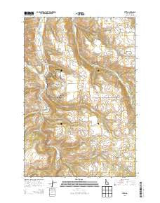 Stites Idaho Current topographic map, 1:24000 scale, 7.5 X 7.5 Minute, Year 2013